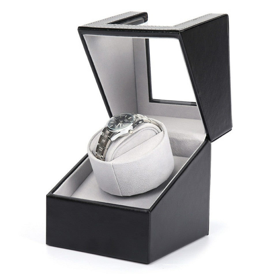W125 Automatic Single Watch Electric Rotating Box Watch Leather Display Box W125 Automatic Single Watch Electric Rotating Box Watch Leather Display Box